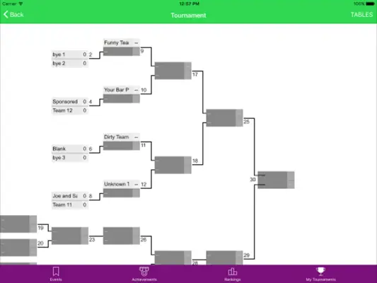 Tournament android App screenshot 1