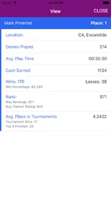 Tournament android App screenshot 3